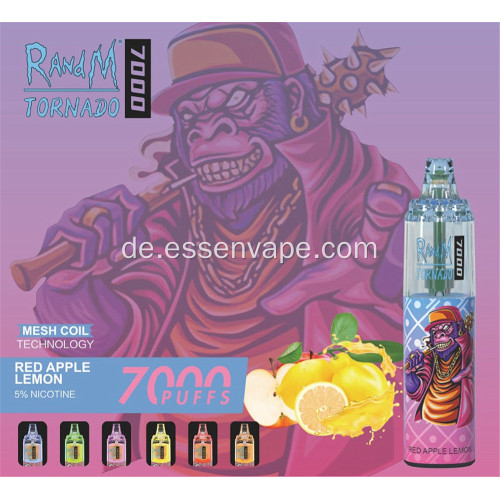 Randm Tornado 7000 Puffs Einweg -Vape Deutschland